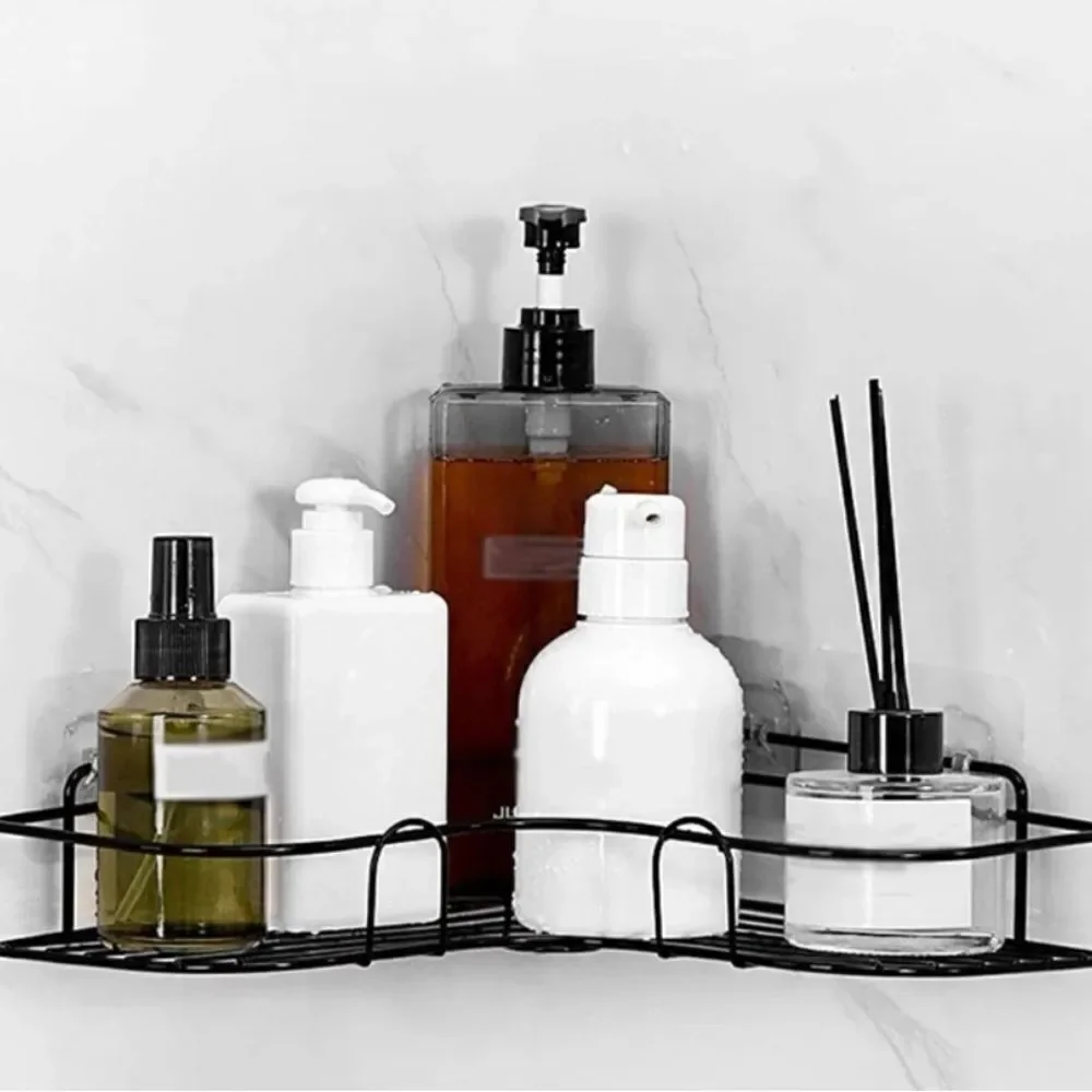 1pc Bathroom Shelf, Shower Caddy Rack, Bathroom Kitchen No Punching Storage Rack